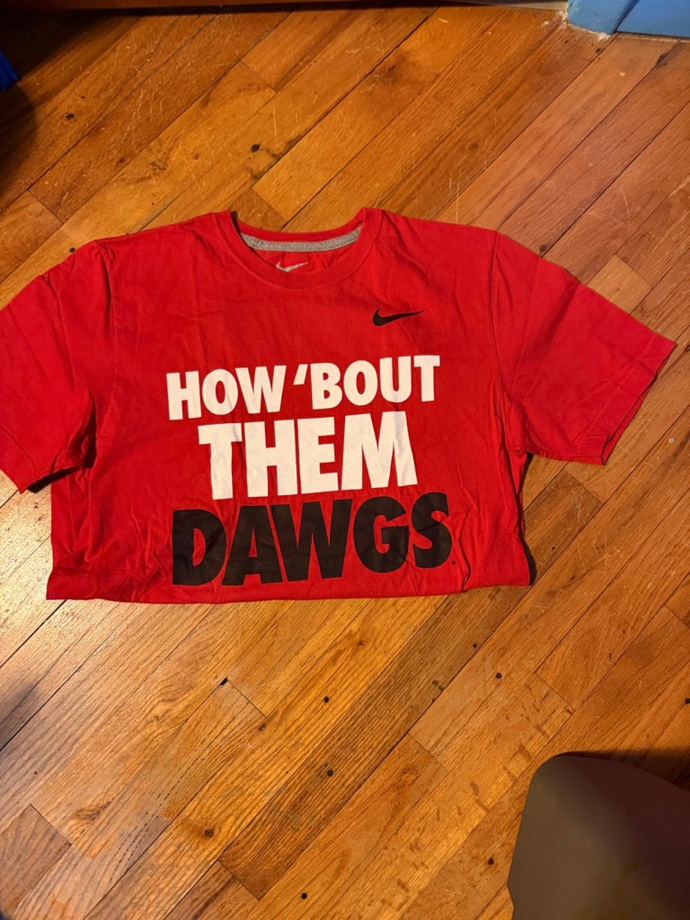 Nike Red "How 'Bout Them Dawgs" Short Sleeve Tee